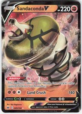 Sandaconda V 089/198 Holo Ultra Rare Chilling Reign Pokemon Lightly Played