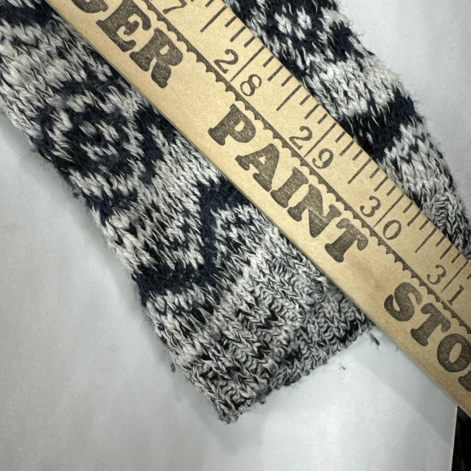 Cárdigan Hippie Lavandería Mujer M Hecho en EE. UU. Azul Azteca Frente Abierto Suéter Tejido Foto 3 de 4