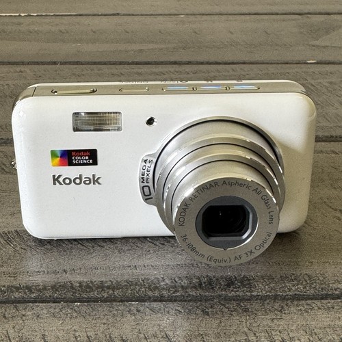 Kodak EasyShare White V1003 With Battery, Charger, Manuals -TESTED