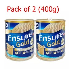 2 piezas x 400 g Ensure Gold sabor cereal bajo dulce alimentos adultos suplementos nutrición