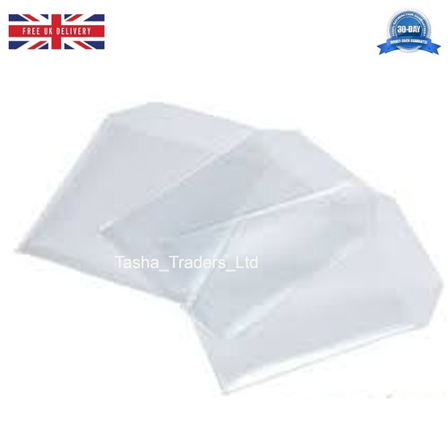 CD DVD Sleeves Soft Plastic Wallet 70 Micron Clear High Quality Per Pack x 500 - Afbeelding 4 van 6