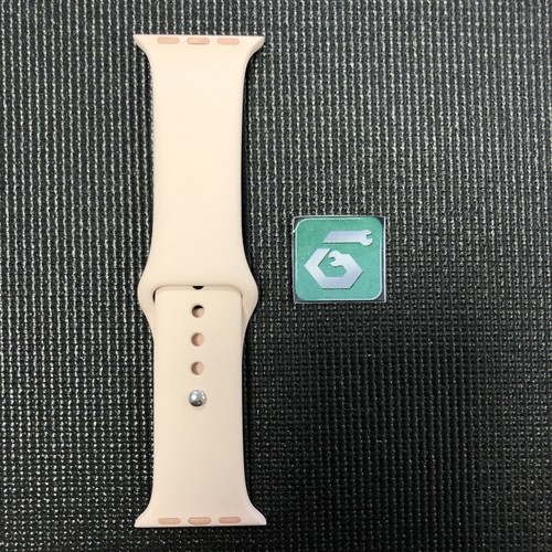 Apple Watch Sport Band 40mm (38/41) Genuine OEM Pink Sand/Silver S/M *B Grade* - Picture 3 of 6