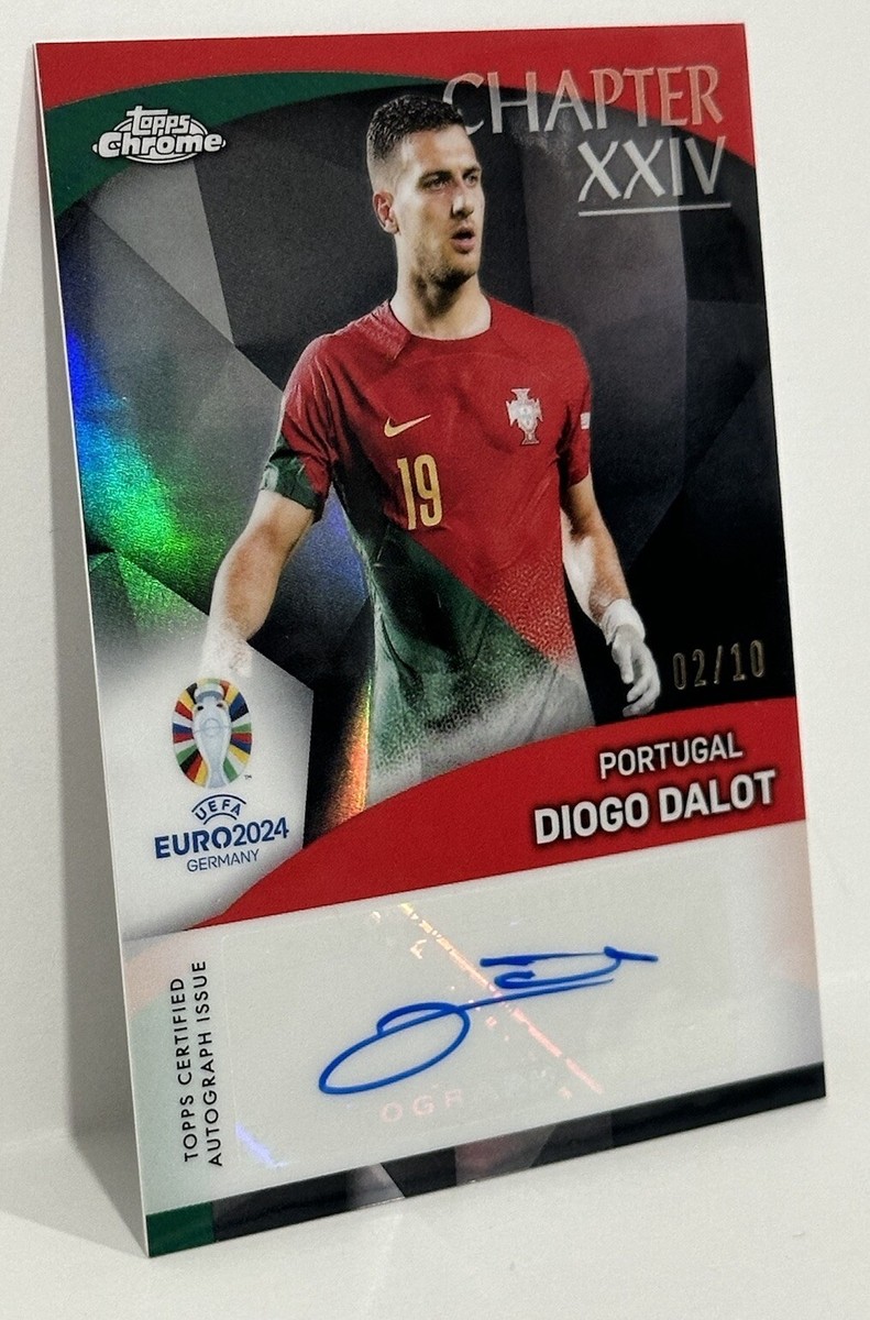 2024 Topps Chrome UEFA EURO Portugal Diogo Dalot Chapter