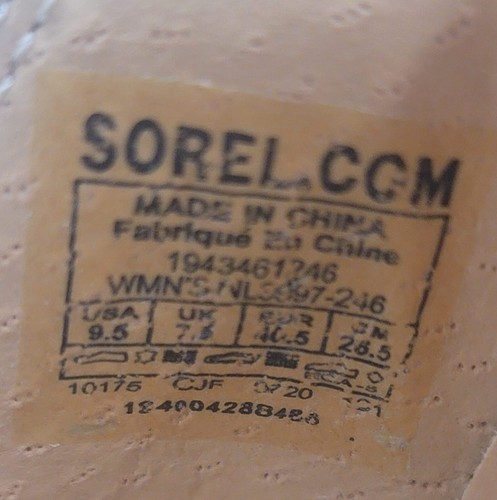 Sorel Cameron sandalo donna 9,5 pelle beige cinturino piatto alla caviglia NL3997-246 - Foto 7 di 8