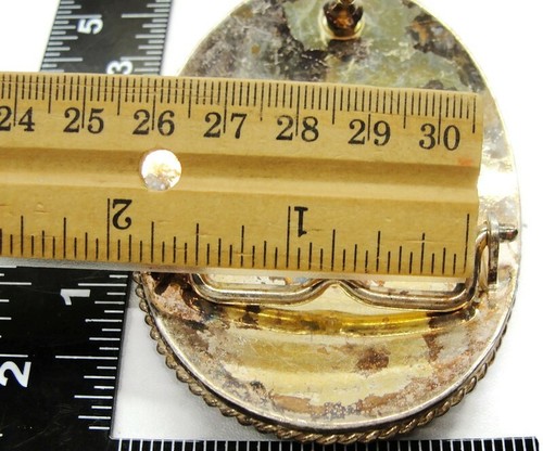 Montana Silversmiths Belt Buckle "S" Silver Plated Gold Tone - Picture 7 of 9