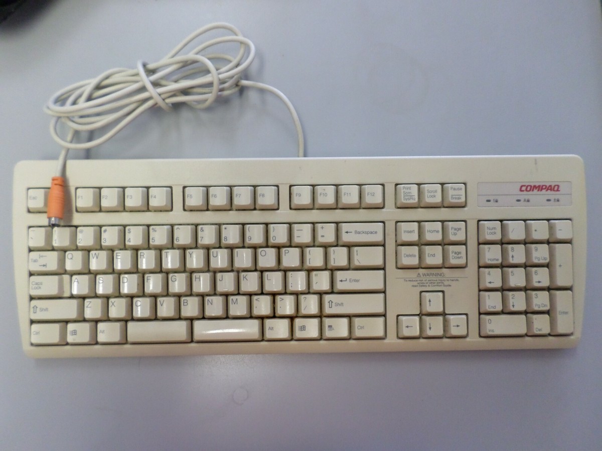 RARE VINTAGE COMPAQ KEYBOARD 247430-001 WINDOWS PS2 KEYBOARD