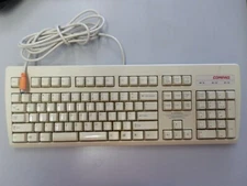 RARE VINTAGE COMPAQ KEYBOARD 247430-001 WINDOWS PS2 KEYBOARD tested