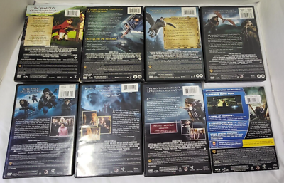 Harry Potter Set 7 DVDs & 1 Blue Ray Collection ALL 8 MOVIES | eBay