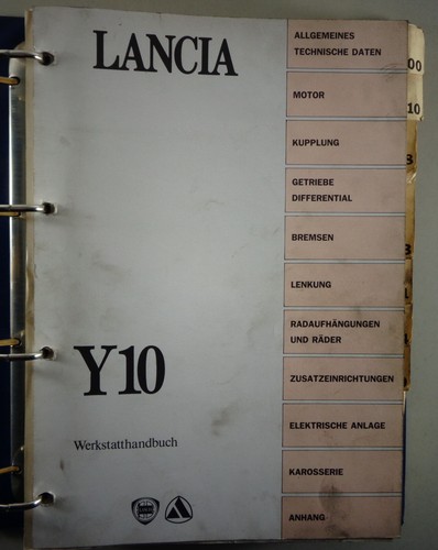Manual de Taller Lancia Y10 Fuego / Touring / Turbo / Gt Año 1985-1995 - Imagen 2 de 9