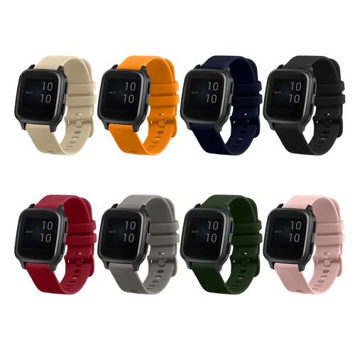 8x Cinturino Silicone per Garmin Venu Sq Music Sq con Fibbia - Zdjęcie 8 z 8