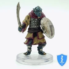 Blue Dragonborn - Sand & Stone #32 D&D Icons of the Realms Miniature