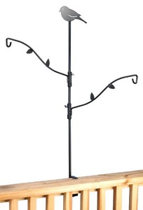 Deck Railing Bird Feeder Hook Hanger Clamp Adjustable Branches