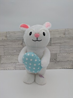Gemmy Industries Dancing Bunny with Egg -  Stuffed Animal Vintage - WORKS!!