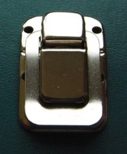 Gibson others Case Latch Nickel Larger version with holes in hasp w rivets
