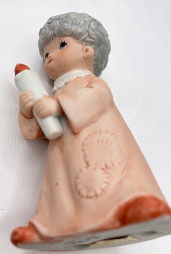 Vintage 1982 Angel Replacement Figure Childrens Nativity Homco #5602 Porcelain - Picture 8 of 9