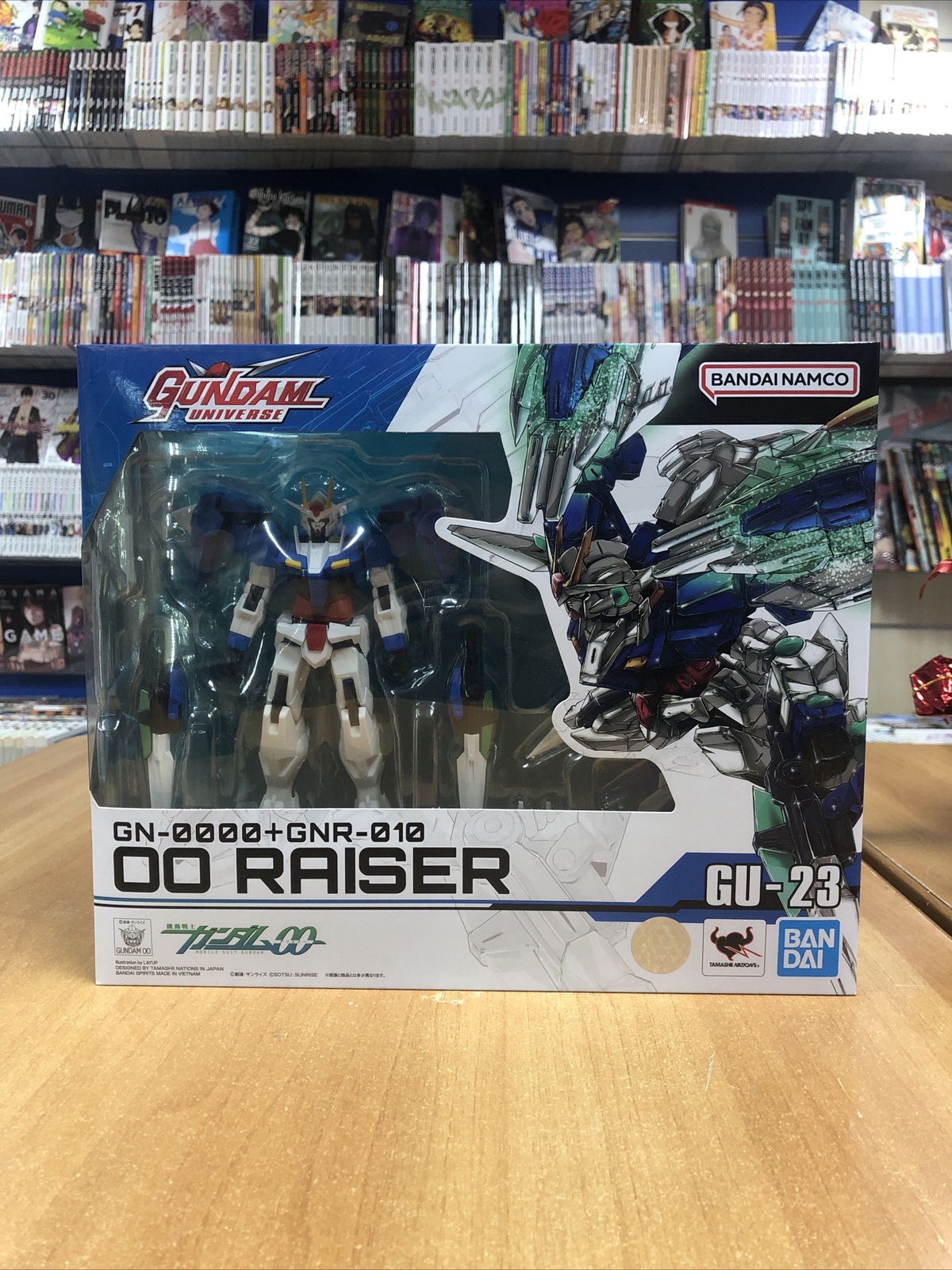 Bandai Gundam Universe 00 Raiser GU- 23 - GN-0000 + GNR-010