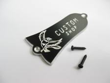 Hand engraved custom shop bird aluminum truss rod cover fits most Gibson guitars