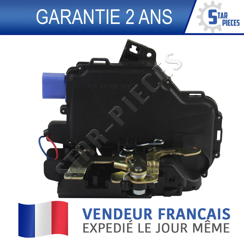 SERRURE DE PORTE INTERIEURE ARRIERE GAUCHE CONDUCTEUR VW POLO 9N 3B4839015AG - Photo 2/4