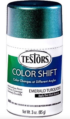 Testors Color Shift Spray Paint, Emerald Turquoise, 3 Oz. Can