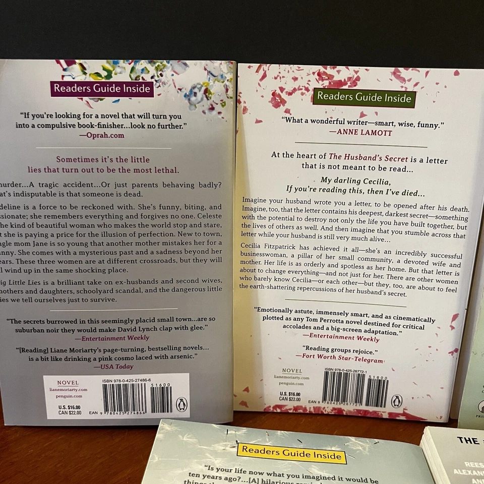 Lot: 5 Liane Moriarty Books Nine Perfect Strangers Alice Forgot Big Little Lies - Image 4 of 4