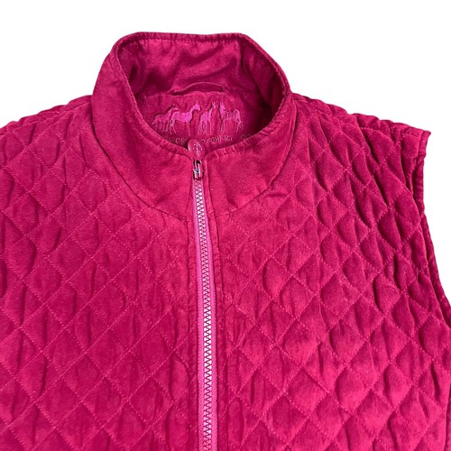 Chaleco acolchado suave rojo ladrillo Outback Trading Plus 1X chaleco Grand Prix micro gamuza - Imagen 3 de 9