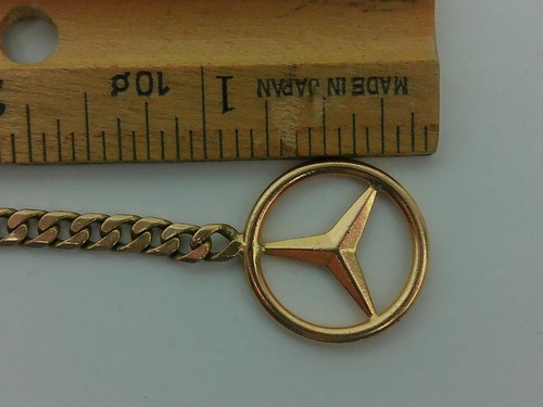 Vintage 14K Gold Mercedes Benz Auto Schlüsselanhänger Medaillon Ring Schraubverschluss Halter - Bild 2 von 24