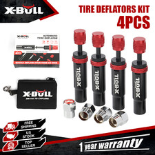 X-bull 4pcs Tire Deflator Automatic 10-30 Psi Valve Screw-on Tyre Air Adjustable