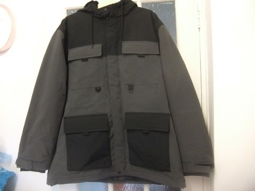 Black/Grey Utility jacket with warm 