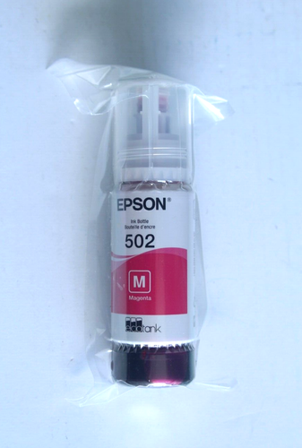 Epson 502 Magenta Ink Bottle 70 ml Sealed Expires 7/2023 - Picture 3 of 3