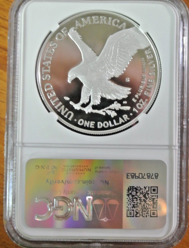 2024 S Silver American Eagle NGC PF70 Ultra Cameo GOLDEN GATE LABEL - Picture 2 of 6