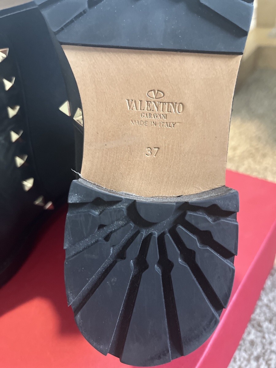 Valentino Garavani Beatle Rockstud Boot Black Chelsea Size Valentino Garavani Beatle Rockstud Boot Black Chelsea Size