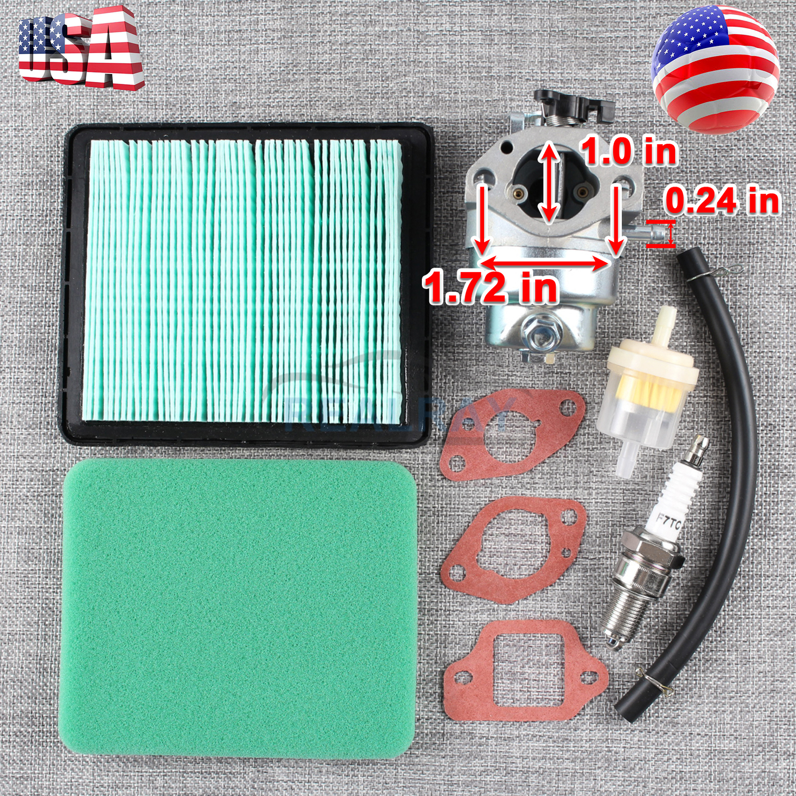 Round Home Non-programmable Thermostats Carburetor For Honda GCV160 GCV135 GC160 GC135 Air Filter Fuel Line Rectangular Home Non-programmable Thermostats - Foto 5