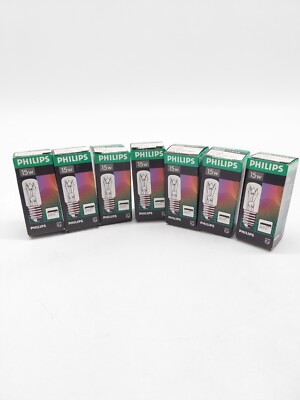 Philips Clear 17mm E14 SES 125-130V  15 Watt 7er Pack #KT6057M