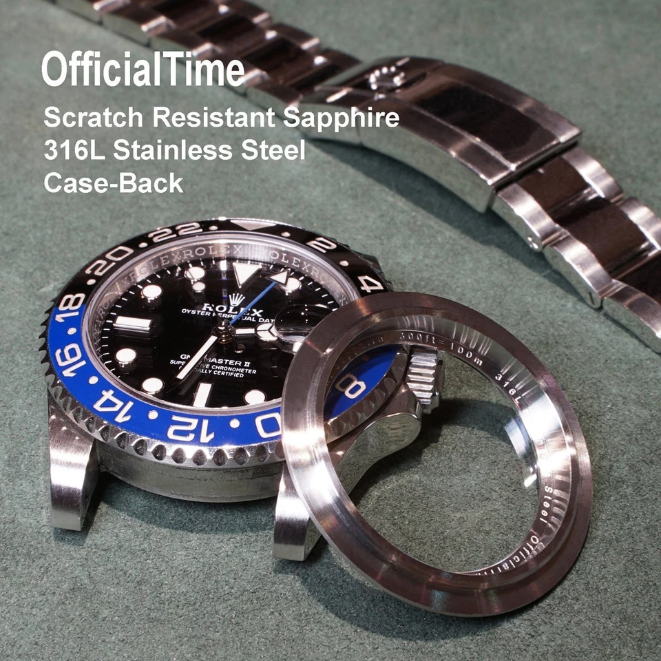 OfficialTime Transparent Case-Back for Rolex GMT-Master II #116710 & #126710 - Image 2 of 4