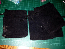 50 Pieces Wholesale Lot Black Velvet Cloth Jewelry Pouches/Drawstring Bags 3x4"