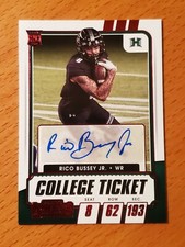 2021 Contenders Draft Red Foil #176 Rico Bussey Jr. Hawaii Rookie WR Auto