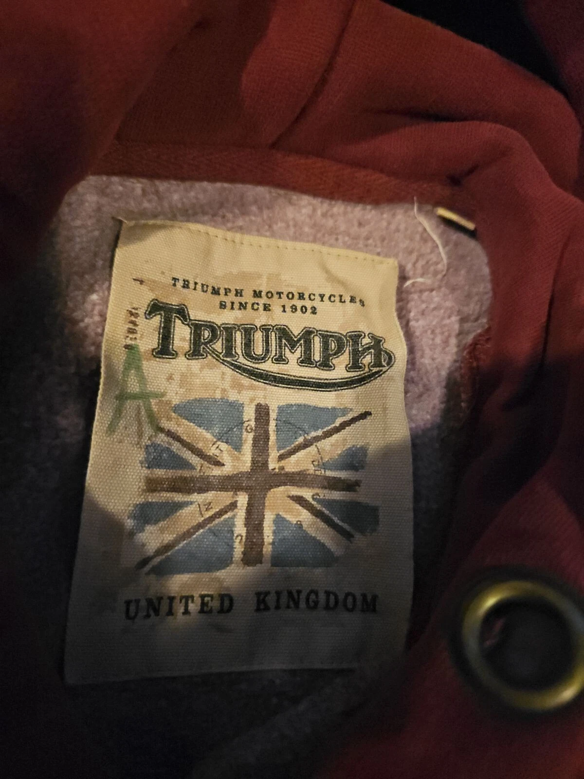 ALEXANDER MCQUEEN FELPA CON CAPPUCCIO UOMO TRIUMPH MOTORCYCLES STEVE MCQUEEN EAST GERMAN ENDURO TAGLIA S