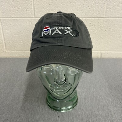 Diet Pepsi Max Gray Adjustable Unisex Cap Soda Promo Hat