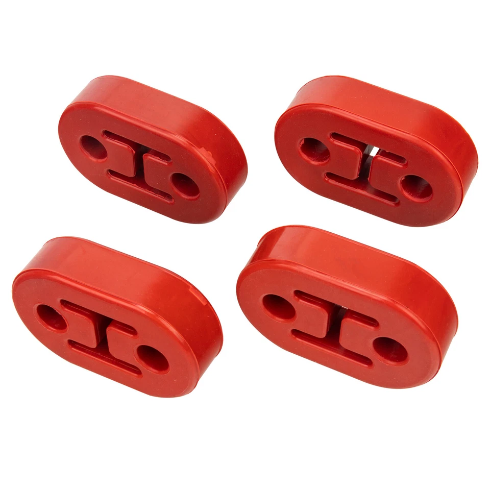 Juego de cuatro aisladores de buje de suspensión de tubo de escape de goma de alta resistencia Foto 4 de 4