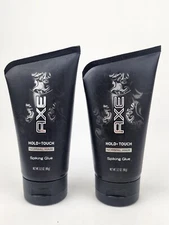 Axe Hold + Touch Spiking Glue 3.2 oz Normal Hair DISCONTINUED FULL SIZE (2 Pack)