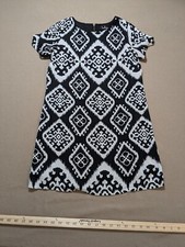 Lulus Womens Black & White Give Me A Print Shift Dress Size Small READ DESCPTION