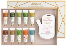 Hand Cream and Hand Mask Gift Set - 10 Scented Hand Lotions  5 Scented Mask Set