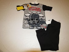 Boy's toddler youth Star Wars 2 piece sleepwear set PJ 2T pants shirt 2T black