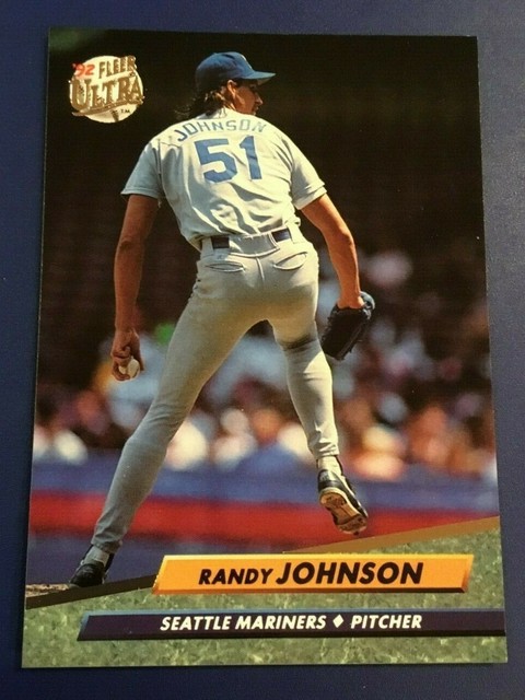 1992 Fleer Ultra 125 RANDY JOHNSON Seattle Mariners Baseball Card 