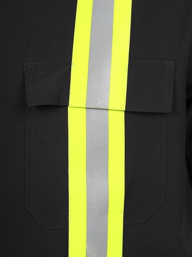 Men's Overalls Blend Bodysuit Reflective Coverall Stripe Jumpsuit Mechanic Duty - Picture 19 of 88