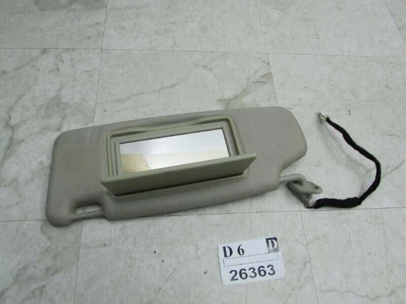 Viseira solar driver S40 2000 2003 Volvo lateral esquerda aba frontal espelho de sombra fabricante de equipamento original - Imagem 3 de 4