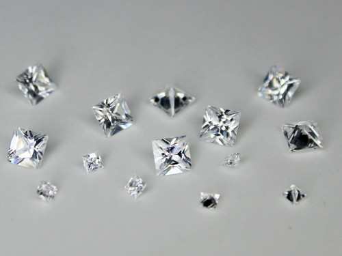 White CZ Cubic Zirconia Loose Gemstone Round Oval Octagon Marquise Heart Square - Picture 23 of 48