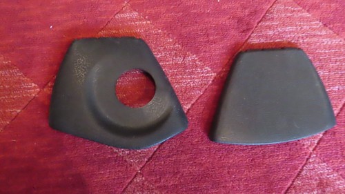 Volvo 240 Seat Trim Cover Plate Molding BLACK set of 2 pieces Right seat