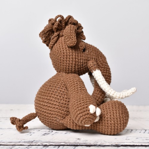 Mammut Stofftier, Mammut Plüschtier, Babygeschenk, handgefertigt mit Liebe - Bild 4 von 4