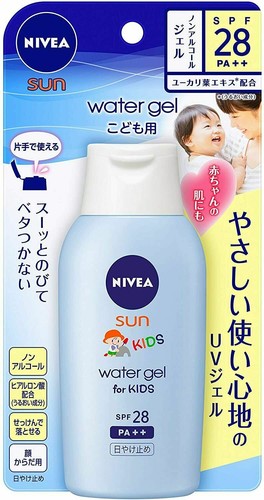 Nivea Sun Protect Water Gel for Kids 120g Sunscreen SPF28 PA++ Kao Made in Japan - 第 1/4 張圖片